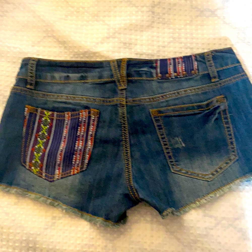 Cici Stretch Denim Shorts
